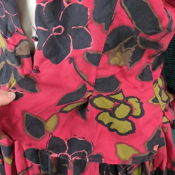Vintage Silk 2 Piece Skirt & Blouse - Picture 12 of 17